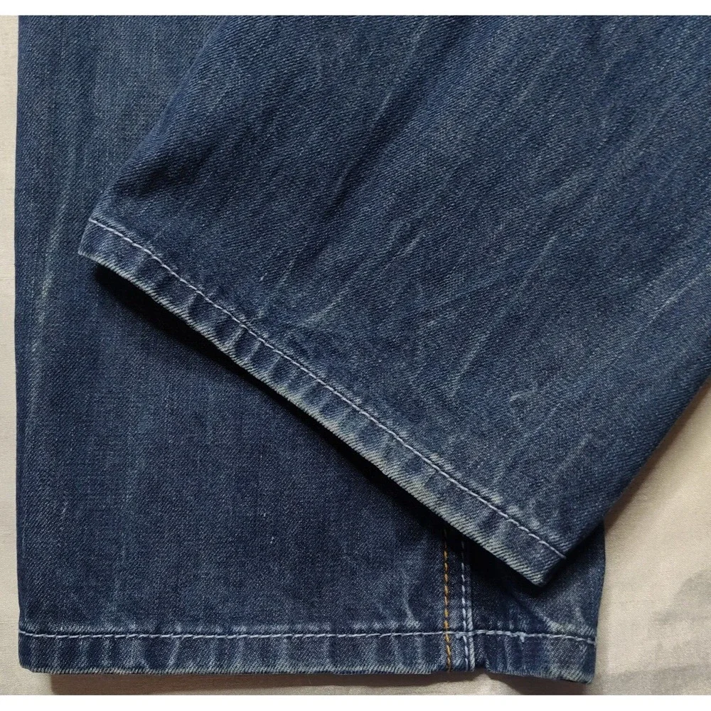 UNDERGROUND INDUSTRY Men 36X34 Distressed Denim Designer‎ Blue Jeans